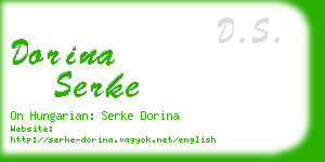 dorina serke business card